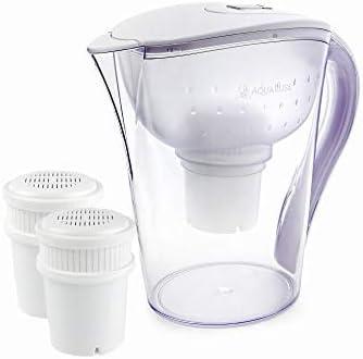 imageAquaBliss Replacement Water Filter Cartridges  XL 2 Times Longer Lasting Purifying Water Filters Deliver Clean Tasting Drinking Water Free from Harmful Disinfectants ampamp Sediment 3Pack ABFWPC3 Count Pack of 1