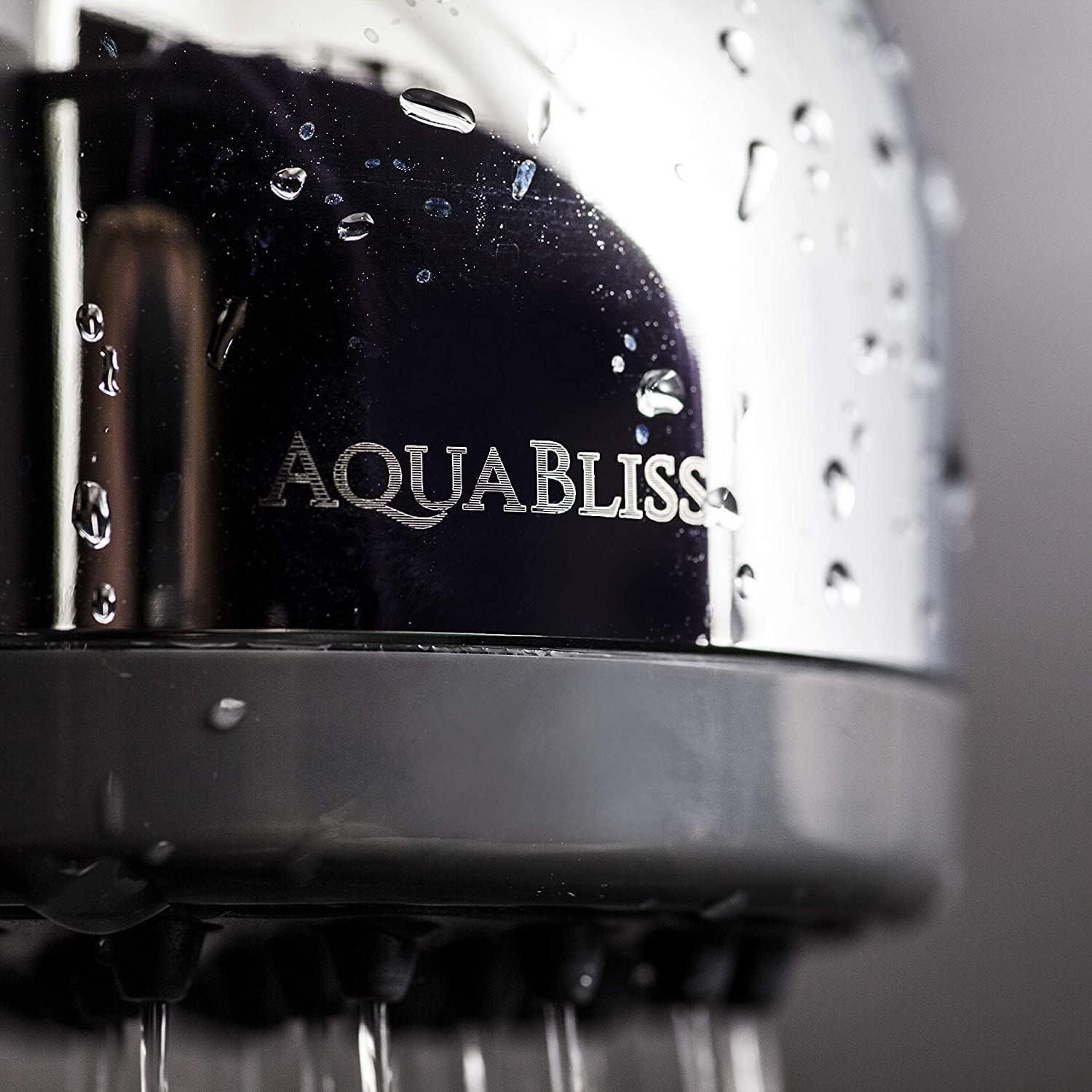 imageAquaBliss TurboSpa 3 Inch High Pressure Shower Head wFlow Restrictor Melts Stress into Bliss at Full Power 42 Nozzle Wide Spray High Flow Showerhead Drenches You Fast No Dry Spots Guaranteed18 GPM California