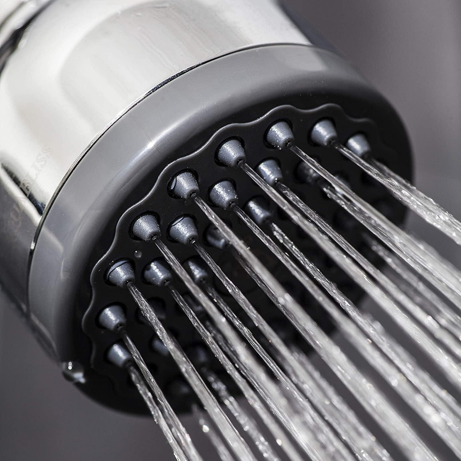 imageAquaBliss TurboSpa 3 Inch High Pressure Shower Head wFlow Restrictor Melts Stress into Bliss at Full Power 42 Nozzle Wide Spray High Flow Showerhead Drenches You Fast No Dry Spots Guaranteed18 GPM California