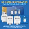 imageAquaBliss HD Revitalizing Shower Filter Replacement Cartridge For SF400 ampamp SF5002x Vitamin C  Minerals for Silky Hair Glowing Skin Strong Nails 1Pack SFC4003 Pack