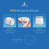 imageAquaBliss SF500 HD HEAVY DUTY High Output Shower Filter  wan Extra SFC500 Filter Cartridges ampamp 30pc Pack of Sediment Pads Exclusive Bundle