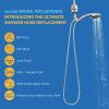 imageAquaBliss Handheld Shower Hose  65Ft Extra Long Replacement Universal Fit  AntiTangle 360 Rotation  AntiBurst EPDM Woven Nylon Rust Proof BrassStainless Steel Shower Head Hose Cord Extension