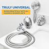 imageAquaBliss Handheld Shower Hose  65Ft Extra Long Replacement Universal Fit  AntiTangle 360 Rotation  AntiBurst EPDM Woven Nylon Rust Proof BrassStainless Steel Shower Head Hose Cord Extension