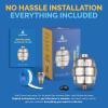 imageAquaBliss High Output Revitalizing Shower Filter  Reduces Dry Itchy Skin Dandruff Eczema and Dramatically Improves The Condition of Your Skin Hair and Nails  Chrome SF100Brushed Nickel