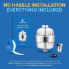 imageAquaBliss High Output Revitalizing Shower Filter  Reduces Dry Itchy Skin Dandruff Eczema and Dramatically Improves The Condition of Your Skin Hair and Nails  Chrome SF100Chrome