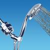 imageAquaBliss High Output Revitalizing Shower Filter  Reduces Dry Itchy Skin Dandruff Eczema and Dramatically Improves The Condition of Your Skin Hair and Nails  Chrome SF100Brushed Nickel