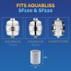 imageAquaBliss High Output Shower Filter Replacement Cartridge  Reduces Chemicals ampamp Chlorine Restores pH Balance Glowing Skin Strong Nails ampamp Shimmering Hair  1Pack SFC1003