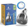 imageAquaBliss TurboSpa 3 Inch High Pressure Shower Head wFlow Restrictor Melts Stress into Bliss at Full Power 42 Nozzle Wide Spray High Flow Showerhead Drenches You Fast No Dry Spots Guaranteed18 GPM California