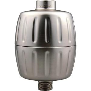 imageAquaBliss HEAVY DUTY Shower Filter  Latest Superior Advanced 30x Filtration  Universal MultiStage Shower Head Filter Reduces Chemicals Chlorine ampamp Odors  Chrome SF500Brushed Nickel